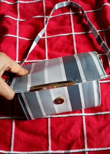 Striped Crossbody Bag