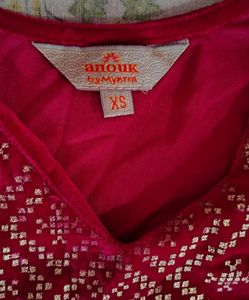 Myntra velvet short kurti for women ❤️