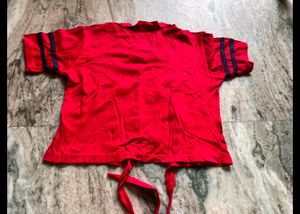 Red Crop Top