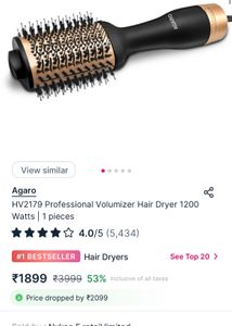 Agaro volumizer Hair Dryer