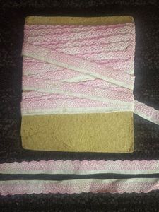 Pink Lace Trim