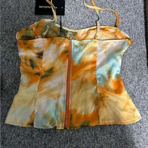 PRETTY LITTLE THING tiedie corset