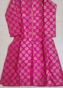 Pink & Gold Ethnic Kurta