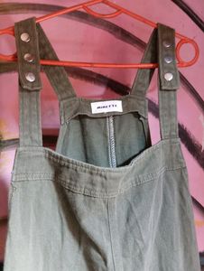 Half Pants Dungarees Light Dark Green
