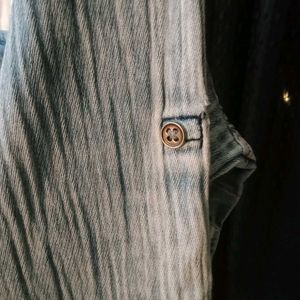 Denim Plaid Shirt (Unisex)