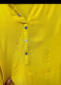 Mustard Yellow Kurti