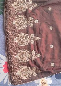 Elegant Brown &amp; Beige Salwar Kameez