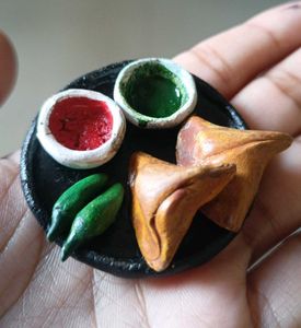 Samosa Miniature Plate