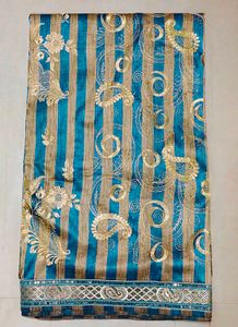 Elegant Blue &amp; Gold Sari