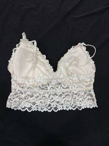 White Floral Lace Bralette