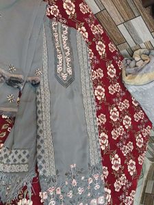 Elegant Grey Dress material