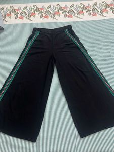 Black Cotton Palazzo ( Pant )