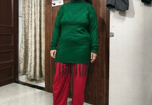 Green Turtleneck Sweater