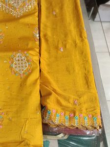 Yellow Embroidered Salwar Kameez