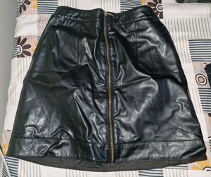 Leather Short Skirt