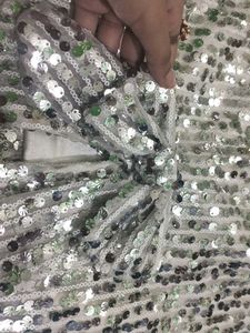 White Sequens Skirt
