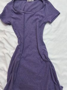 Purple T-Shirt Dress