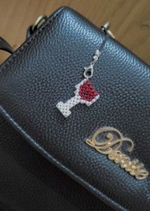 Wine Glass Bag Charm
