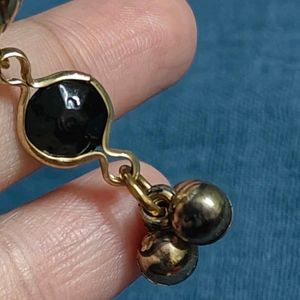 Crystal Golden Long Dangler