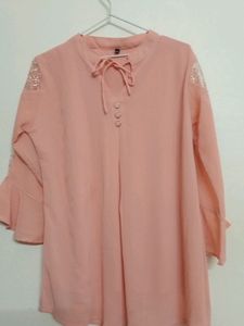 Peach Colour Women Top