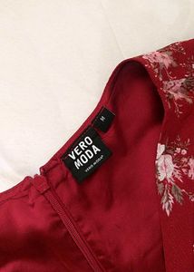 Rust Red Flare Dress