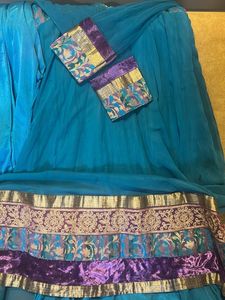 Elegant Teal Anarkali Kurta Set