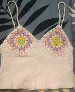 Crochet Trim Tank Top