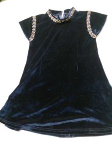 Girls Red and Black Party Dress
