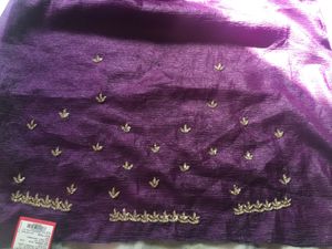 NEERUS Purple Stonework Saree