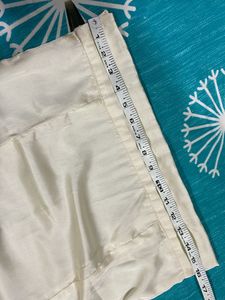 Underskirt Of Saree Or Peticoat Cream Shiny Colour