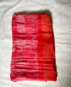 Pink Floral Saree
