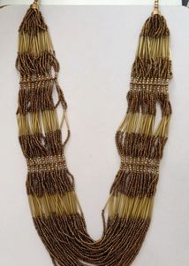 Multi Purpose Golden Copper Beads Necklace (1)