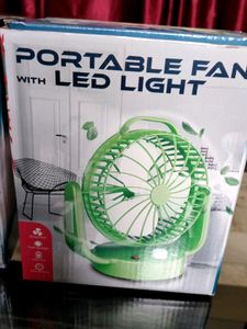 Portable Fan With Led Light