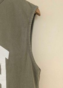 sleeveless branded tshirt for men