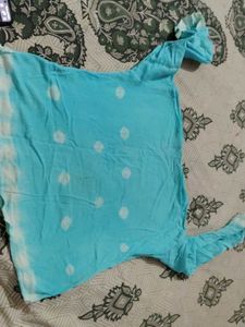 Blue Tie-Dye Fabric Piece