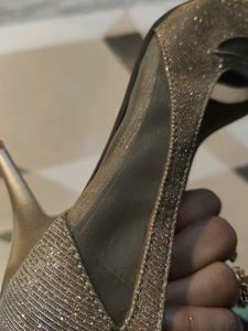 Sparkly Gold Heels