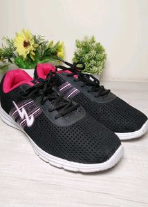 Campus Black And Pink Shoes