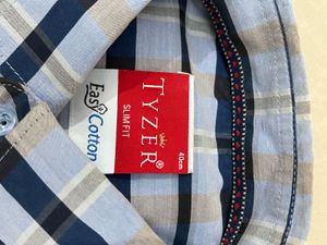 TYZER Blue Plaid Button-Down Shirt