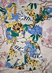 Adorable Animal Print Kids Set