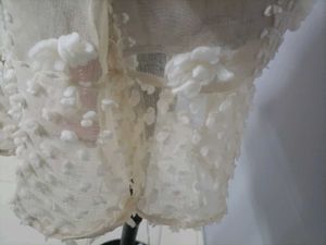 White Floral Embellished Tank Top