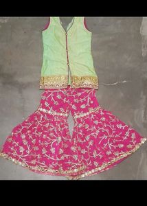 Kids Gulabi Sharara
