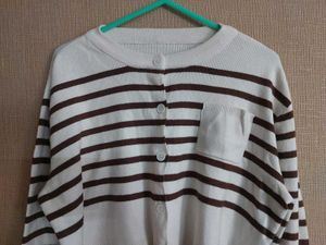 Striped Cardigan Sweater