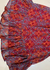 Boho Chic Red Print Dress