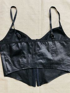 Black Leather corset
