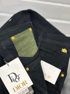Dior Black &amp; LV Denim Pants