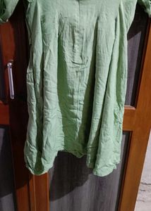 Green Belted Shirt Dress