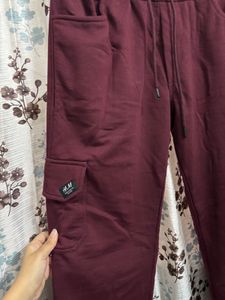 Maroon Cargo Sweatpants