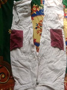 Unique Patchwork Pocket Pants