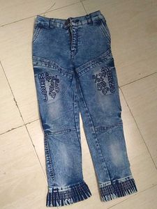 Boys Denim Vest Shirt &amp; Tie Set