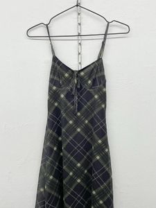 Plaid Mini Slip Dress